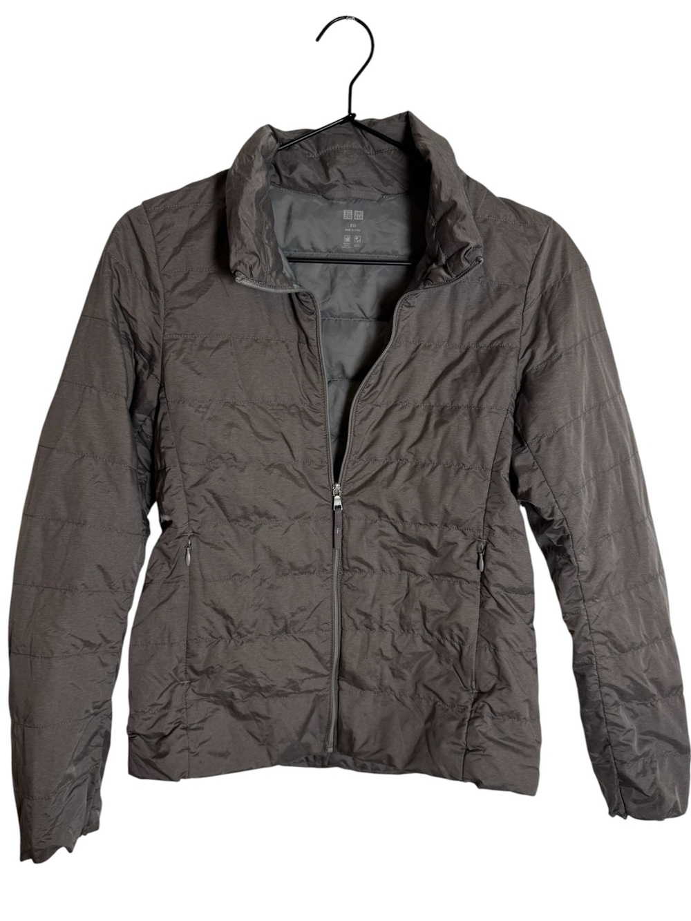 UNIQLO Ultra Light Down Jacket Gray Puffer 409112 XXS